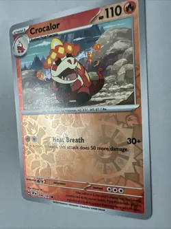 Pokemon TCG * SV Surging Sparks * 030/191 Crocalor Common * REVERSE HOLO * NM - Image 2