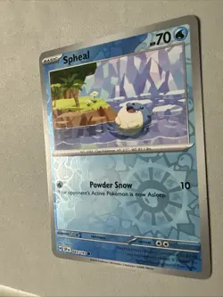 Pokemon TCG * SV Surging Sparks * 043/191 Spheal Common * REVERSE HOLO * NM - Image 2