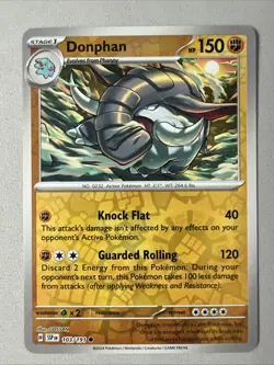 Pokemon TCG * SV Surging Sparks * 103/191 Donphan C * REVERSE HOLO * FRESH PK - Image 1