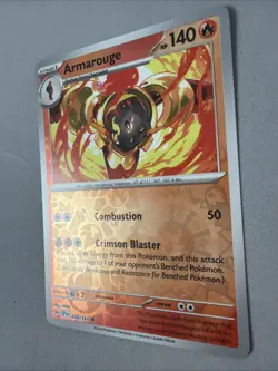 Pokemon TCG * SV Surging Sparks * 034/191 Armarouge U * REVERSE HOLO * FRESH PK - Image 2