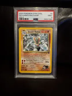 Pokemon Giovanni’s Machamp Gym Challenge Holo Rare #6/132 PSA 9 - Image 1
