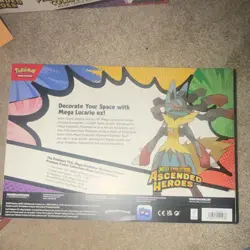 2! Pokemon Ascended Heroes Premium Poster Collection Box Mega Lucario English - Image 5