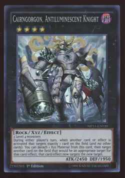Yu-Gi-Oh! Cairngorgon, Antiluminescent Knight #MP15-EN030 1st Edition Super Rare - Image 1