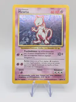 Pokemon TCG Mewtwo German Mewtu Base Set #10/102 Holo Foil Card - LP Condition - Image 1