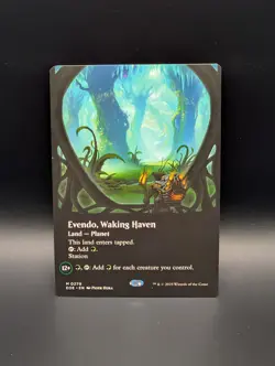 MTG - Evendo, Waking Haven - BORDERLESS - Land (G)(Planet) - EOE #279 - Mythic - Image 1