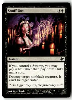 MTG Snuff Out - Duel Decks Anthology Heavily Played English - Image 1