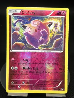 Pokemon TCG Clefairy 81/122 BREAKpoint Reverse Holo MP - Image 1