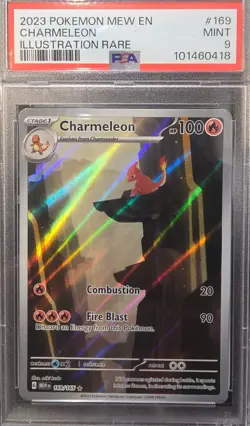 2023 Pokemon MEW EN CHARMELEON Illustration Rare PSA 9 - Image 1