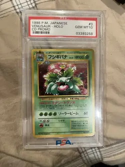 1998 Pokemon Venusaur Cd Promo holo Japanese Psa 10 - Image 1
