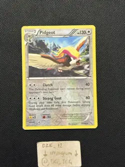 Pokemon XY Flashfire - Pidgeot - 77/106 - Reverse Holo Rare - MP - Image 1