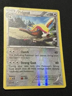 Pokemon XY Flashfire - Pidgeot - 77/106 - Reverse Holo Rare - MP - Image 5