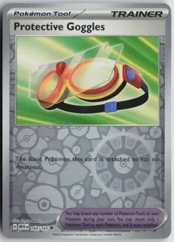Protective Goggles 164/165 Uncommon 151 Pokemon Reverse Holo Near Mint - Image 1