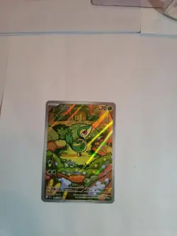 Pokemon TCG Snivy 087/086 Sv: Black Bolt Holo Illustration Rare Near Mint - Image 1