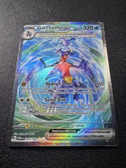 Pokemon Garchomp ex Special Illustration Rare SIR Full Art Holo 245/182 Paradox - Image 2