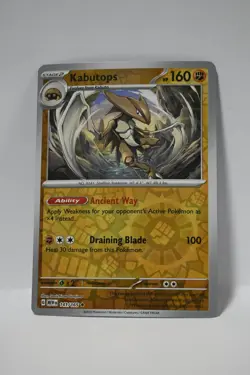 Kabutops 141/165 Rare 151 Pokemon Reverse Holo NM - Image 1