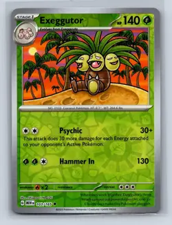 EXEGGUTOR 103/165 UC 151 POKEMON REVERSE HOLO NM - Image 1
