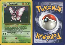 VENOMOTH 13/64 HOLO RARE JUNGLE POKEMON UNLIMITED HOLO MP - Image 1