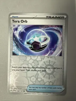 Pokemon TCG * SV Surging Sparks * 189/191 Tera Orb U * REVERSE HOLO * FRESH PK - Image 1
