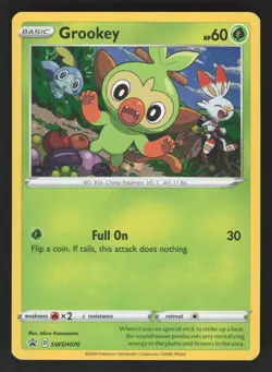 Grookey SWSH070 Pokemon TCG Sword & Shield Promo Cards VLP - Image 1
