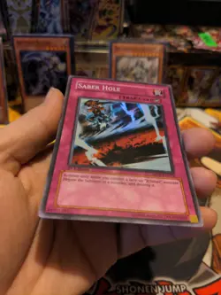 Yu-Gi-Oh! Saber Hole ABPF-EN073 Played MP Super Rare Trap Card 1st Edition - Image 2