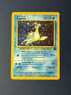 Lapras 10/62 Jungle Unlimited Holo Pokemon Trading Card - Image 1