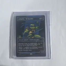 Leonardo, the Balance (Foil Borderless Pixel ) MTG TMNT NM - Image 3