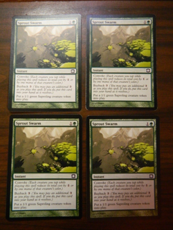 MTG Future Sight Sprout Swarm x4 UNPLAYED Near Mint - Image 1