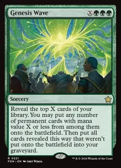 FOIL Genesis Wave - MtG Foundations - NM - Image 1