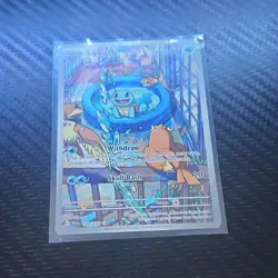 Pokemon Squirtle 148/142 Sv07 Stellar Crown Illustration Rare Holo Full Art - Image 1