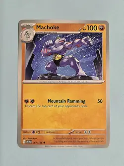 2023 Machoke 67/165 - Sacrlet & Violet 151 - NM/MINT Pokemon TCG - Image 1