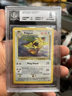 Pidgeot Holo Rare Vintage Pokemon Card Jungle Set BGS 8 8/64 - Image 1