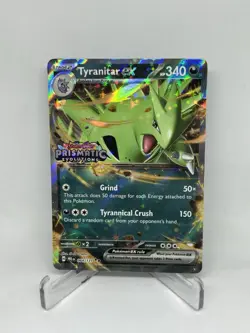 Tyranitar ex (Prismatic Evolutions Stamp) 064/131 Double Rare Promo Pokemon NM - Image 1
