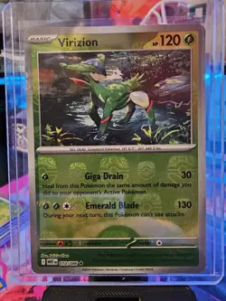 Pokemon Virizion 010/086 SV: White Flare Master Ball Pattern Rare Holo TCG - Image 2