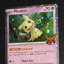 Pokemon TCG - Mimikyu Trick or Trade 2024 with awesome swirl! NM Free ship! - Image 1