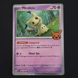 Pokemon TCG - Mimikyu Trick or Trade 2024 with awesome swirl! NM Free ship! - Image 5
