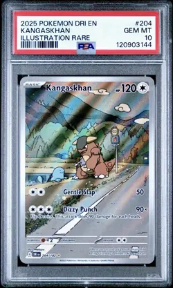 PSA 10 Kangaskhan Illustration Rare 204/182 Sv10: Destined Rivals Holo - Image 1