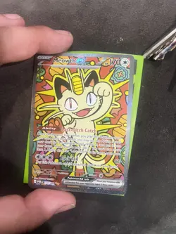 Meowth ex 121/088 ENGLISH Special Illustration Rare - Perfect Order SIR Pokemon - Image 1