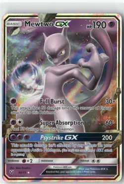 Mewtwo GX, Pokemon Shining Legends Ultra Rare, 39/73 NM - Image 1