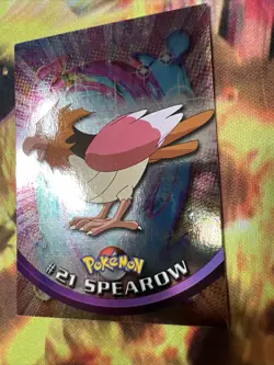 Spearow 21 Topps Silver foil Rays 1st print Pokemon Card, LP - Image 2