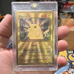 Pokemon TCG Pikachu 058/102 Miscellaneous Promo Foil Metal Card - Image 1