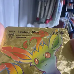 Pokemon TCG Leafeon VMAX Rainbow Secret Rare Card Evolving Skies 204/203 - Image 5