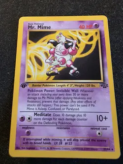 Pokemon TCG Jungle Mr. Mime 22/64 1st Edition Non-Holo Rare Card - Image 1
