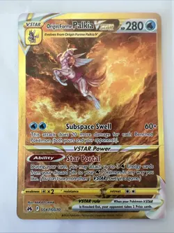English Pokemon TCG Origin Forme Palkia VSTAR GG67/GG70 Crown Zenith Card Holo. - Image 1