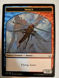 Insect TOKEN MtG MAGIC Hour of Devastation HOU 012/012 SP/NM BULK DISCOUNT - Image 1