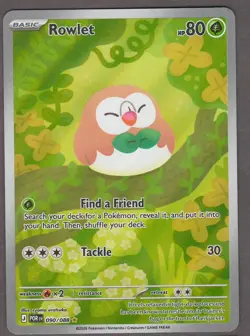Pokemon Rowlet 090/088 Perfect Order 2026 Illustration Rare NM Pack Fresh - Image 1