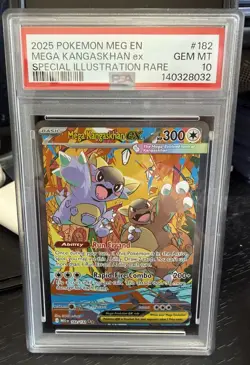 🔥2025 POKEMON MEGA EVOL SPECIAL ILLUSTRATION RARE MEGA KANGASKHAN EX PSA 10🔥 - Image 1