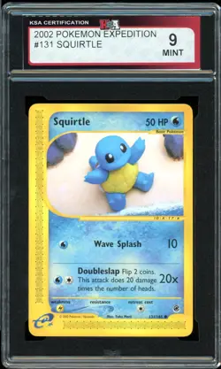 2002 Pokemon Expedition #131 Squirtle KSA 9 Mint - Image 1