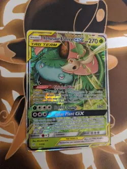 Pokemon TCG Venusaur & Snivy GX 1/236 Sm-Cosmic Eclipse English Card - Image 2