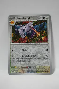 Aerodactyl 142/165 Rare 151 Pokemon Reverse Holo NM - Image 1