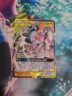 Arceus & Dialga & Palkia GX 156/236 Cosmic Eclipse (NM-) Pokemon TCG - Image 1
